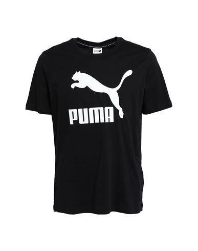 Puma Classics Logo Tee Man T-shirt Black Size Xl Cotton
