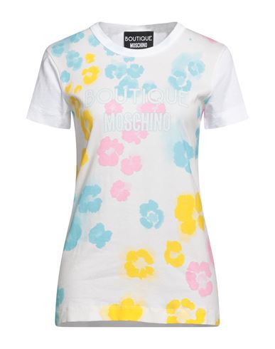 Boutique Moschino Woman T-shirt White Size 10 Cotton