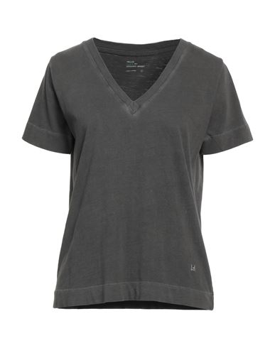 Leon & Harper Woman T-shirt Lead Size Xs Cotton, Organic Cotton In Grey