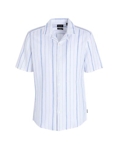 Only & Sons Man Shirt White Size M Cotton, Linen