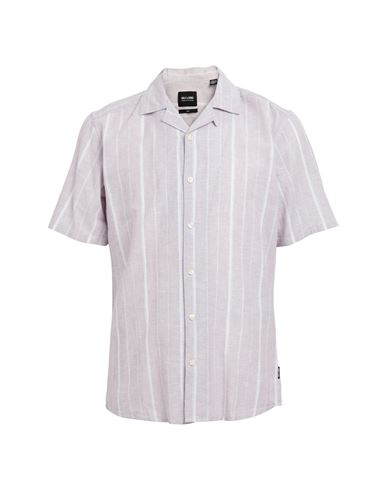 Only & Sons Man Shirt Light Pink Size S Cotton, Linen