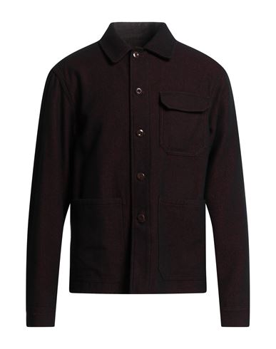 Montedoro Man Shirt Garnet Size Xl Wool, Cotton, Polyamide In Red