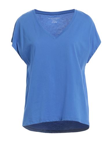 Majestic Filatures Woman T-shirt Azure Size 1 Cotton In Blue