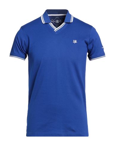 Harmont & Blaine Man Polo Shirt Bright Blue Size M Cotton