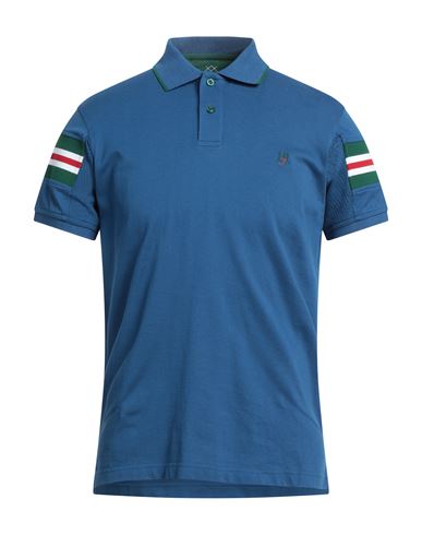 Harmont & Blaine Man Polo Shirt Blue Size Xxl Cotton