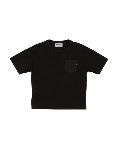 Dondup Babies'  Toddler Boy T-shirt Black Size 4 Cotton, Elastane