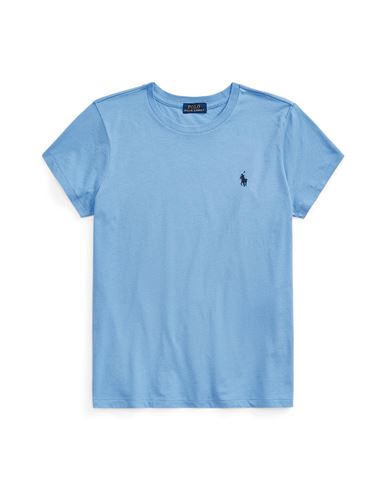 Shop Polo Ralph Lauren Woman T-shirt Pastel Blue Size L Cotton