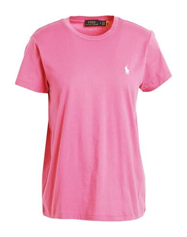 Polo Ralph Lauren Woman T-shirt Magenta Size Xl Cotton