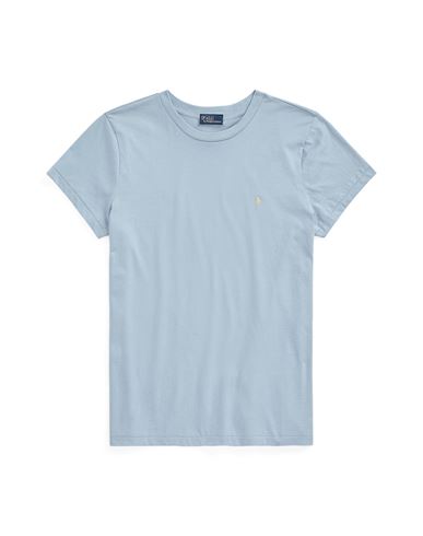 Polo Ralph Lauren Woman T-shirt Sky Blue Size Xl Cotton