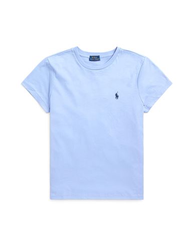 Polo Ralph Lauren Woman T-shirt Light Blue Size Xl Cotton