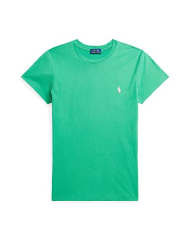 Polo Ralph Lauren Woman T-shirt Green Size Xl Cotton