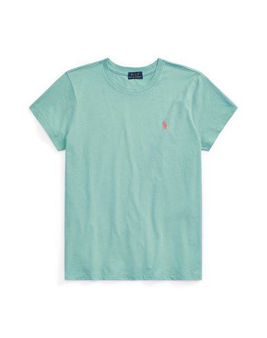 Shop Polo Ralph Lauren Woman T-shirt Sage Green Size L Cotton