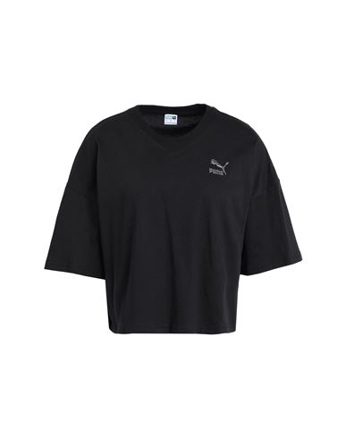 Puma Dare To Feelin Xtra Oversized Tee Woman T-shirt Black Size Xs Cotton
