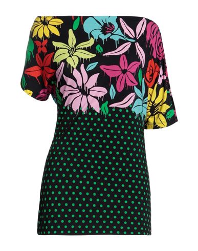 Marani Woman T-shirt Black Size 12 Viscose, Elastane