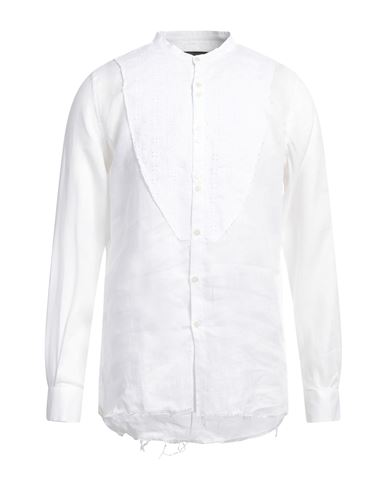 Messagerie Man Shirt White Size 17 Linen
