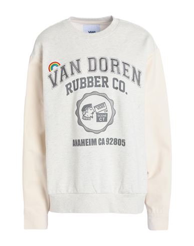 Vans Anaheim Sidewall Crew Woman Sweatshirt Beige Size L Cotton, Polyester