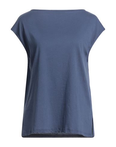 Majestic Filatures Woman T-shirt Navy Blue Size 1 Cotton