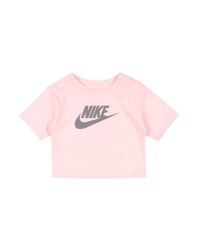 Nike Babies'  Club Hbr Boxy Tee Toddler Girl T-shirt Pink Size 7 Cotton, Polyester