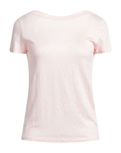 Majestic Filatures Woman T-shirt Light Pink Size 1 Linen, Elastane