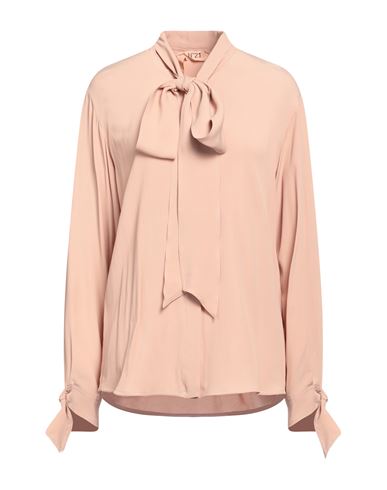 N°21 Woman Shirt Blush Size 8 Acetate, Silk In Pink