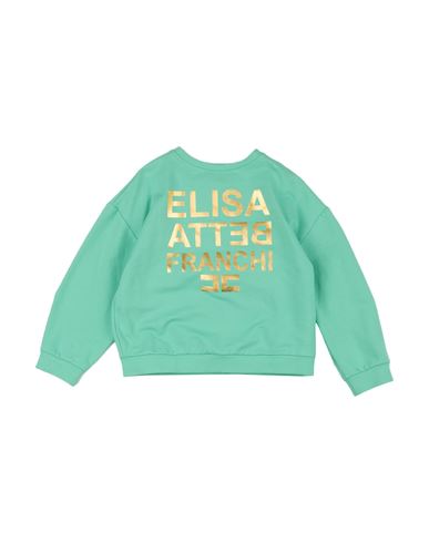 Elisabetta Franchi Babies'  Toddler Girl Sweatshirt Turquoise Size 6 Cotton, Elastane In Blue