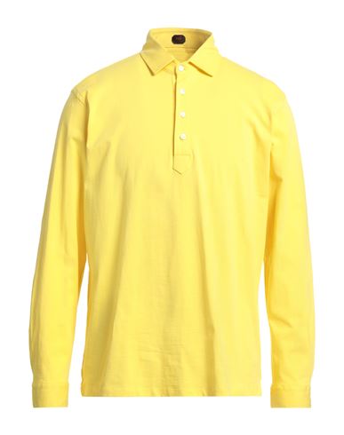 Mp Massimo Piombo Man Polo Shirt Yellow Size Xxl Cotton