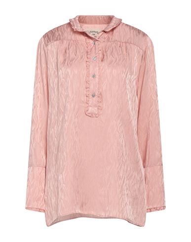 Pink Memories Woman Shirt Pastel Pink Size 6 Acetate, Silk