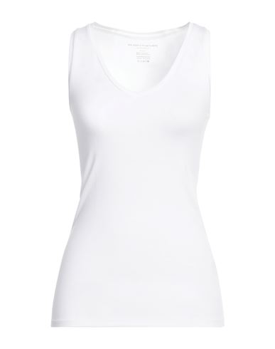 Majestic Filatures Woman Tank Top Light Grey Size 1 Linen, Cotton In White