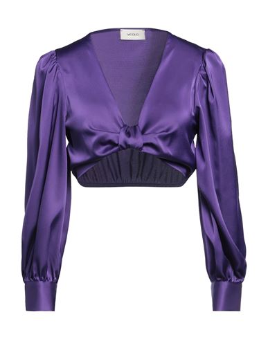 Vicolo Woman Top Purple Size Onesize Polyester, Elastane
