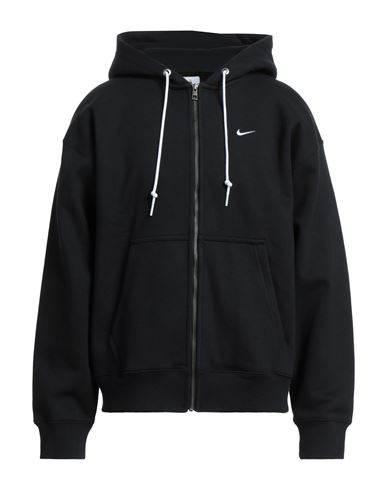 Nike Man Sweatshirt Black Size M Cotton, Polyester
