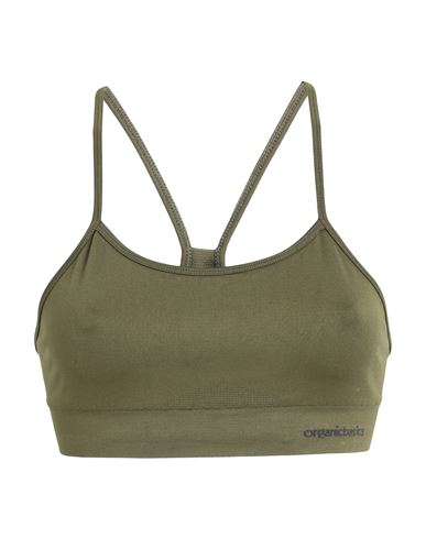 Organic Basics Active Sports Bra Woman Top Military Green Size M/l Recycled Nylon, Nylon, Elastane