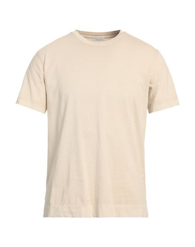 Boglioli Man T-shirt Sand Size M Cotton In Beige