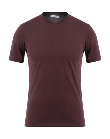 Boglioli Man T-shirt Burgundy Size M Cotton In Red