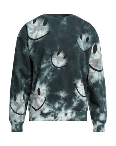 Market Man Sweatshirt Slate Blue Size M Cotton