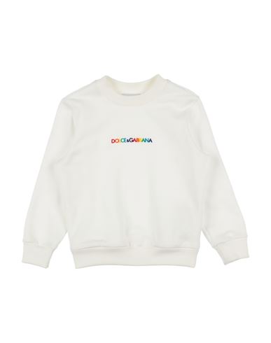 Dolce & Gabbana Babies'  Toddler Boy Sweatshirt White Size 3 Cotton