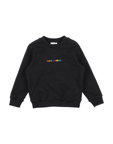 Dolce & Gabbana Babies'  Toddler Boy Sweatshirt Black Size 6 Cotton