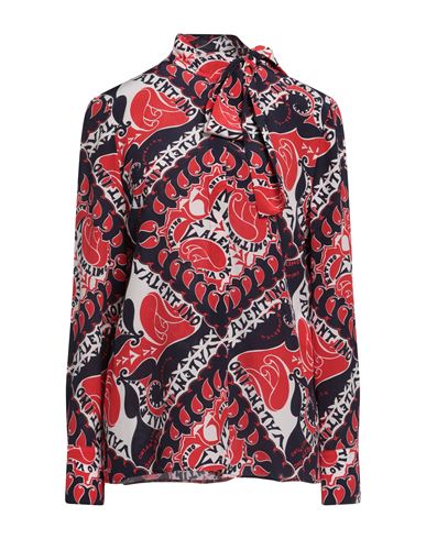 Valentino Woman Shirt Red Size 10 Silk