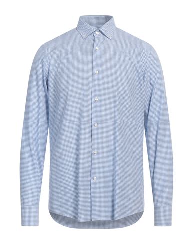 Shop Liu •jo Man Man Shirt Sky Blue Size 15 ¾ Cotton