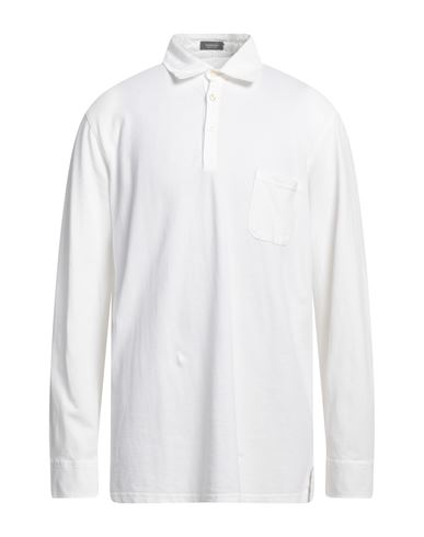 Rossopuro Man Polo Shirt White Size 7 Cotton