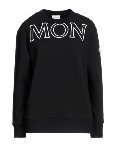Moncler Woman Sweatshirt Black Size Xs Cotton