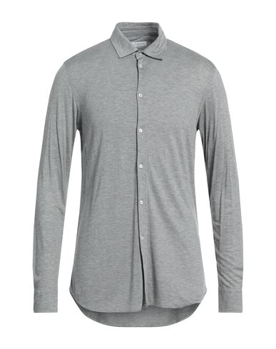 Paolo Pecora Man Shirt Grey Size 17 Viscose