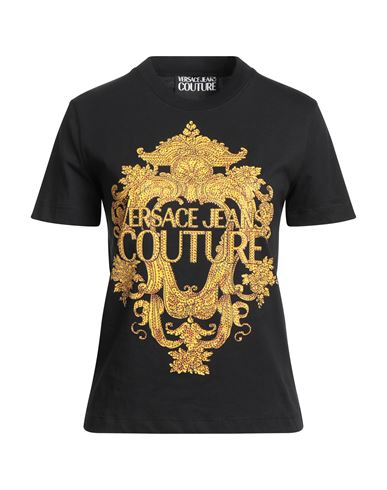 Versace Jeans Couture Woman T-shirt Black Size L Cotton