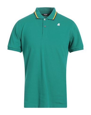 K-way Jud Man Polo Shirt Green Size Xxl Cotton, Elastane