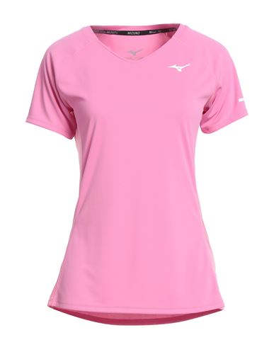 Mizuno Woman T-shirt Pink Size L Polyester