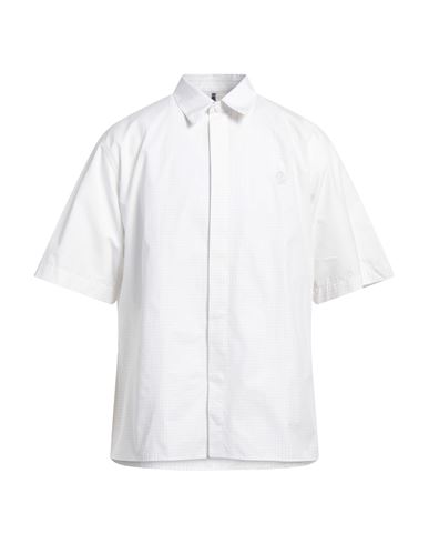 Oamc Man Shirt Off White Size L Cotton, Silk