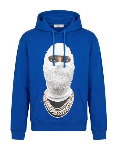 Ih Nom Uh Nit Man Sweatshirt Blue Size S Cotton