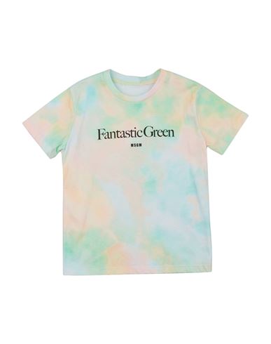 Msgm Kids'  Toddler Boy T-shirt Light Green Size 6 Cotton