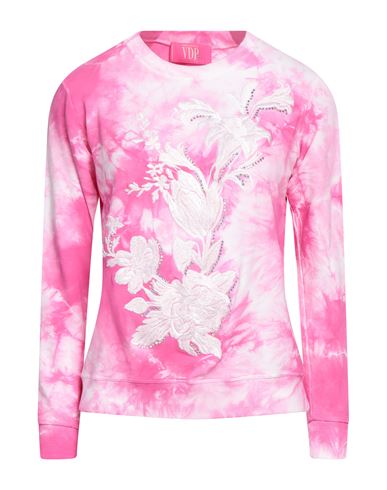 Vdp Club Woman Sweatshirt Fuchsia Size 6 Viscose, Elastane In Pink