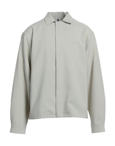 Oamc Man Shirt Light Grey Size Xl Polyester, Silk