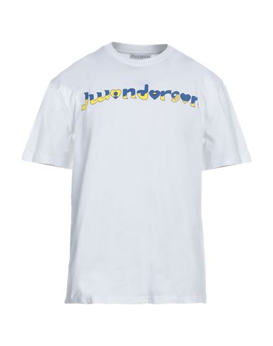 Jw Anderson Man T-shirt White Size L Cotton